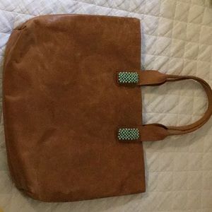 Sseko leather tote bag